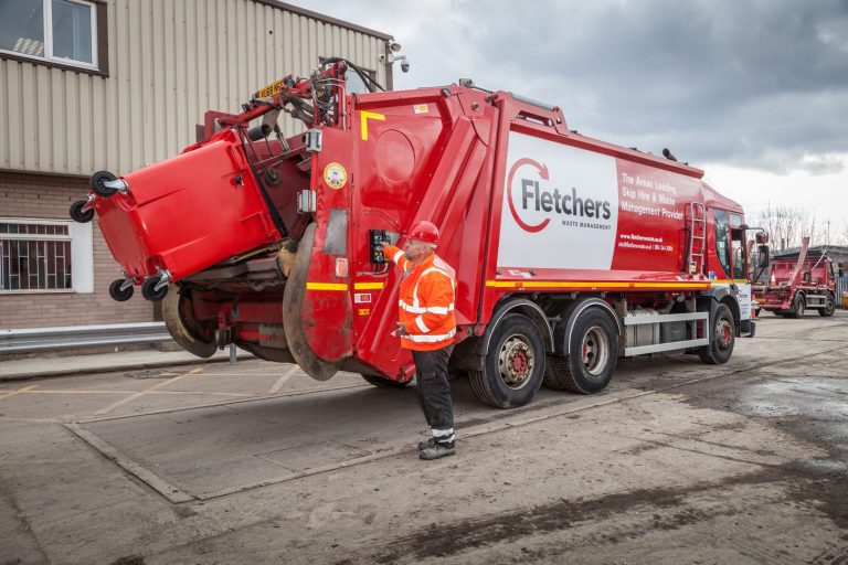 Commercial bin collection Fletchers Waste Management